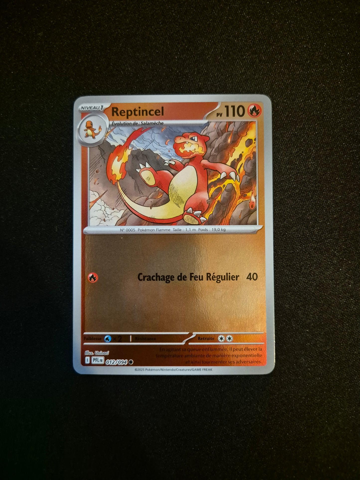 Carte Pokémon Reptincel Reverse 012/094 ME02 Flammes Fantasmagoriques
