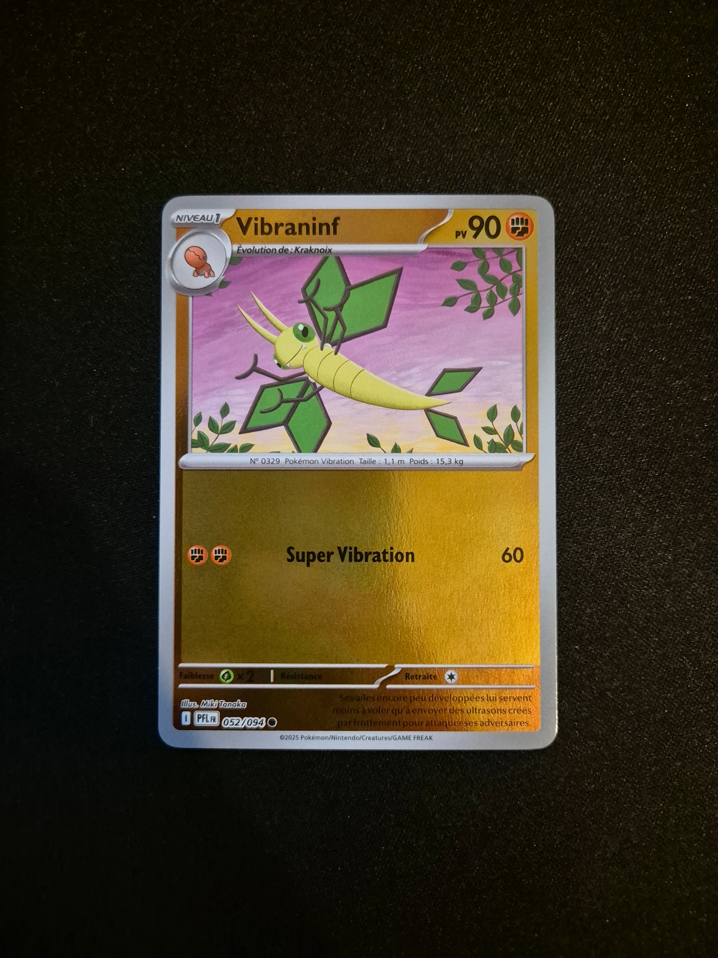 Carte Pokémon Vibraninf Reverse 052/094 ME02 Flammes Fantasmagoriques