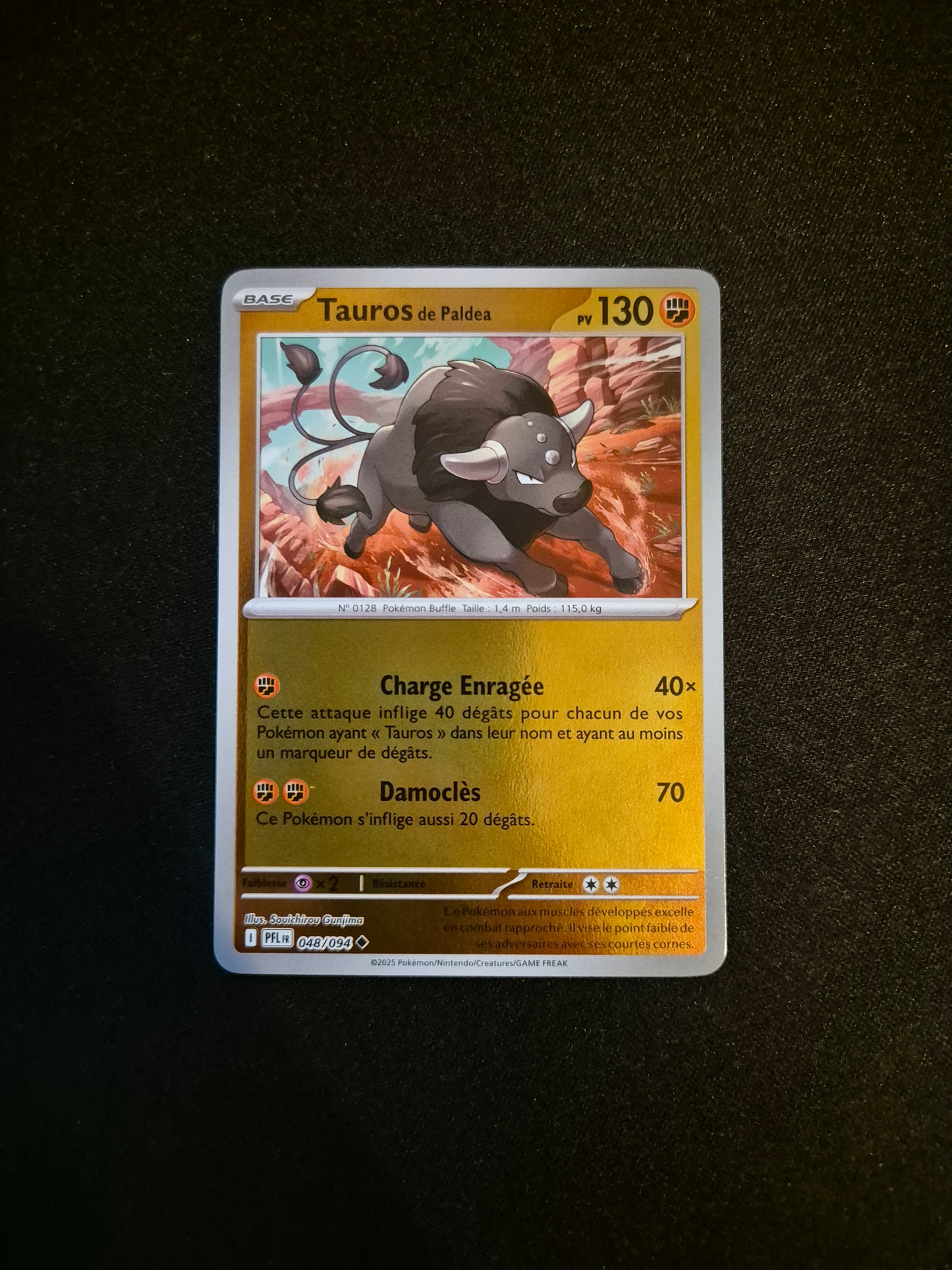 Carte Pokémon Tauros Reverse 048/094 ME02 Flammes Fantasmagoriques