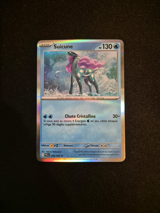 Carte Pokémon Suicune Holo 026/094 ME02 Flammes Fantasmagoriques