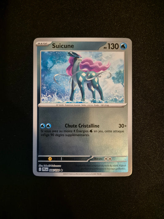 Carte Pokémon Suicune Reverse 026/094 ME02 Flammes Fantasmagoriques
