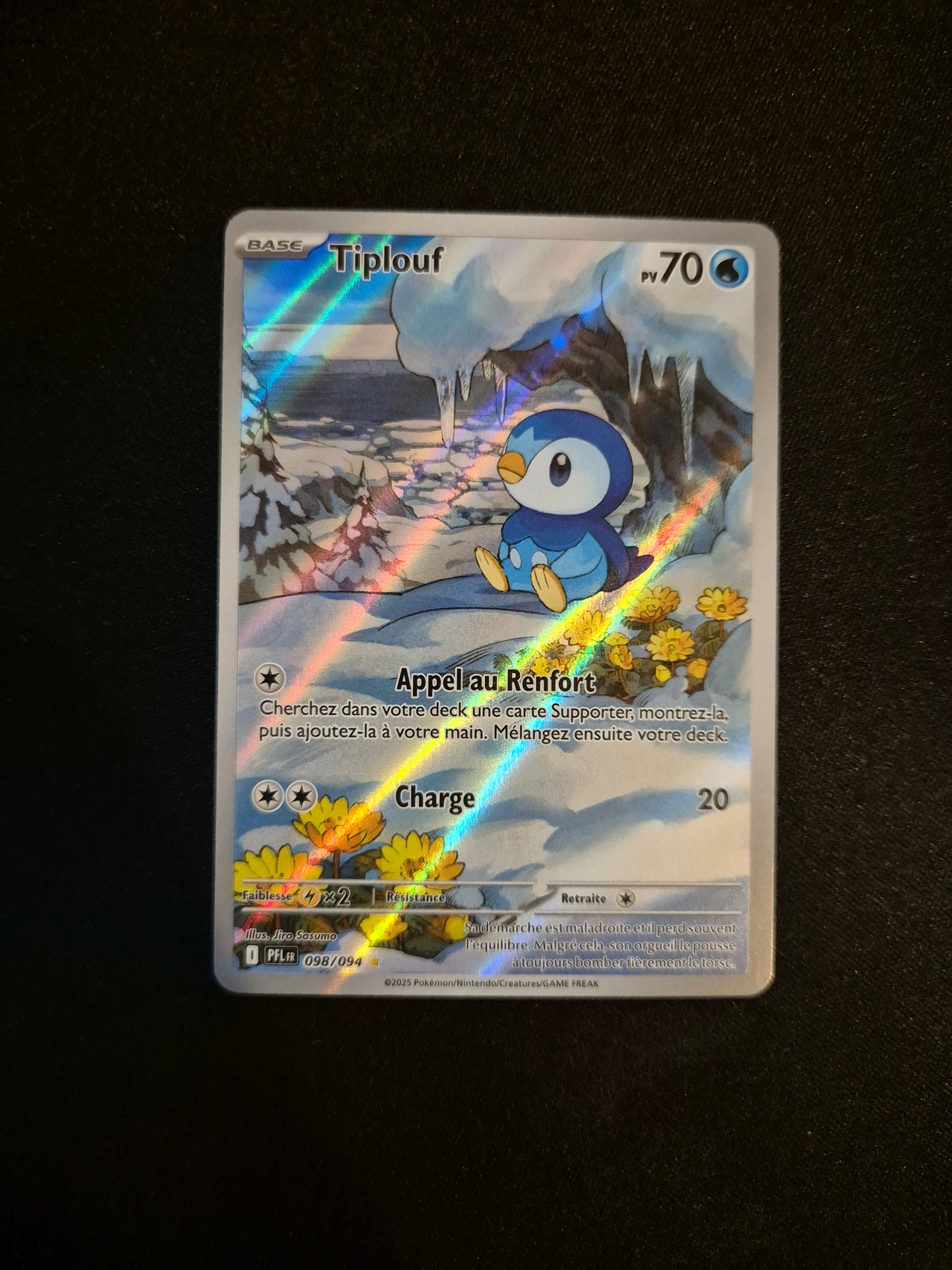Carte Pokémon Tiplouf Art Rare AR 098/094 ME02 Flammes Fantasmagoriques