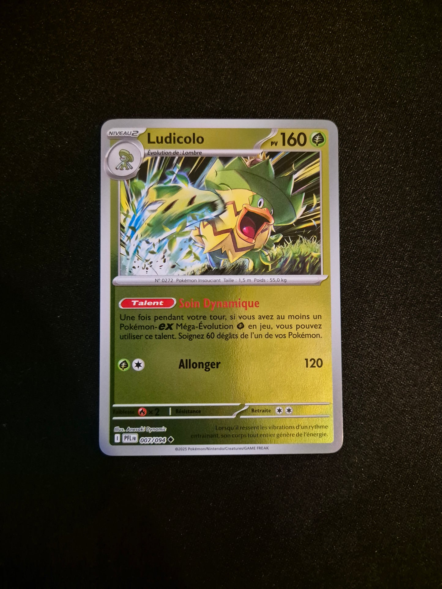 Carte Pokémon Ludicolo Reverse 007/094 ME02 Flammes Fantasmagoriques