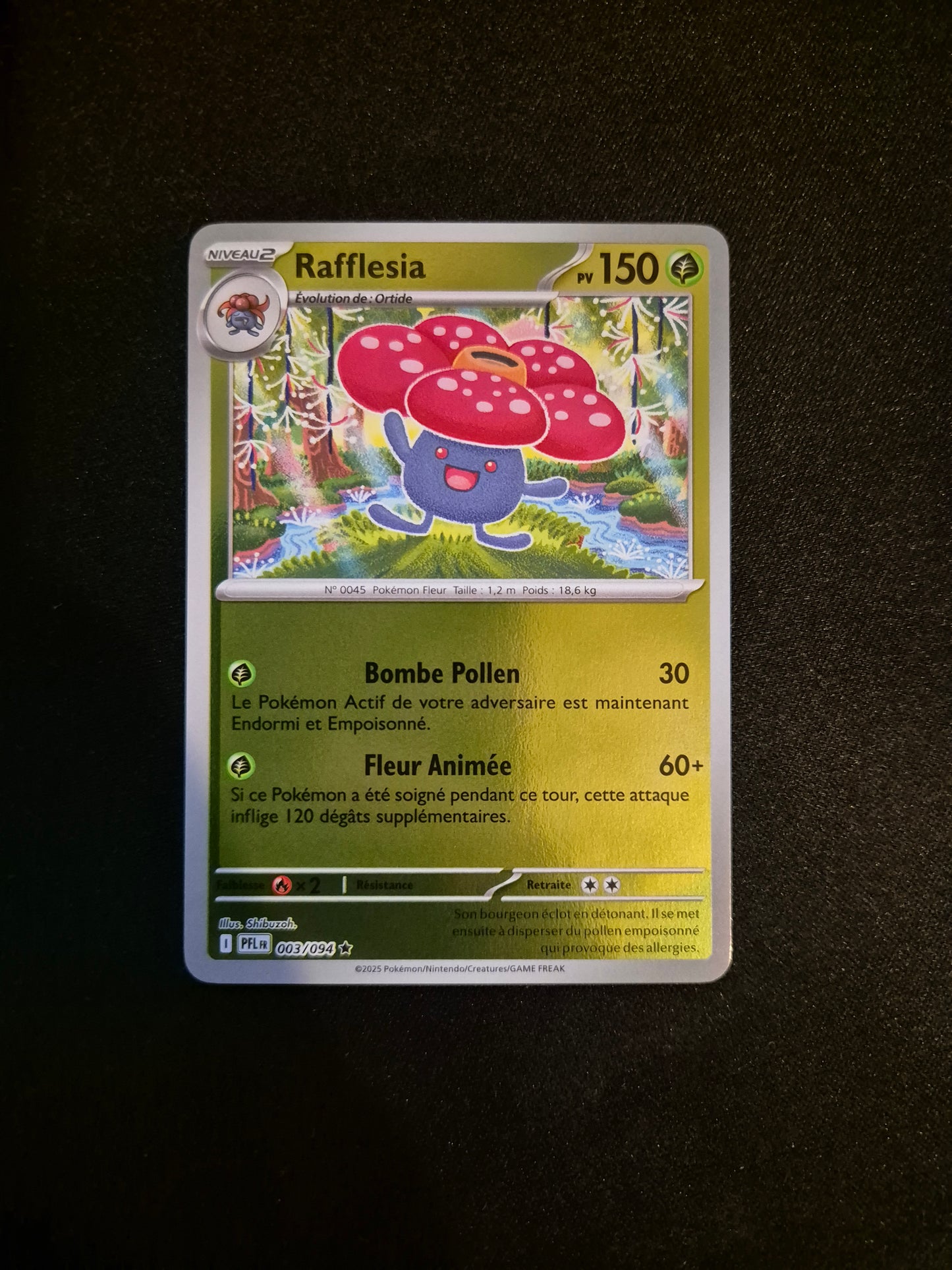 Carte Pokémon Rafflesia Reverse 003/094 ME02 Flammes Fantasmagoriques