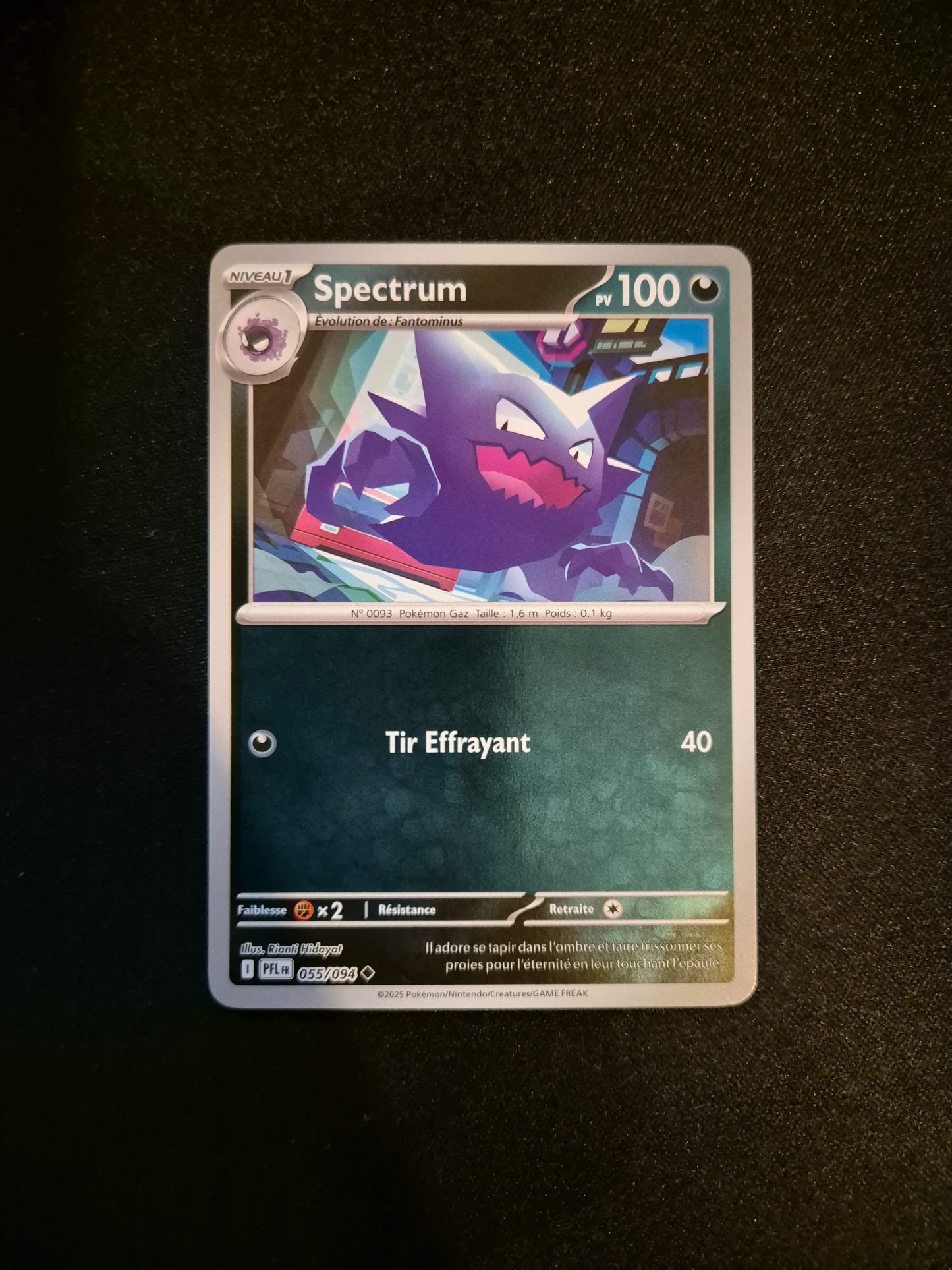 Carte Pokémon Spectrum Reverse 055/094 ME02 Flammes Fantasmagoriques