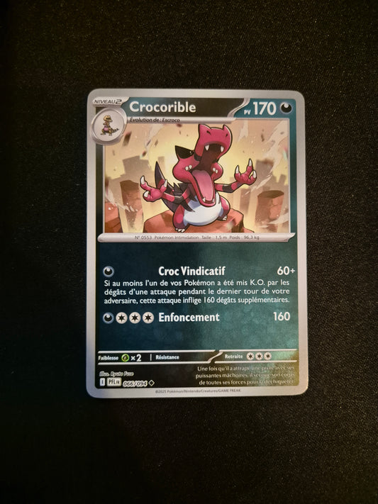 Carte Pokémon Crocorible Reverse 066/094 ME02 Flammes Fantasmagoriques