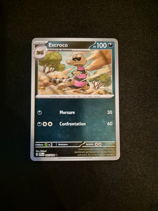 Carte Pokémon Escroco Reverse 065/094 ME02 Flammes Fantasmagoriques