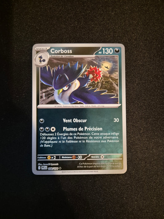 Carte Pokémon Corboss Reverse 058/094 ME02 Flammes Fantasmagoriques