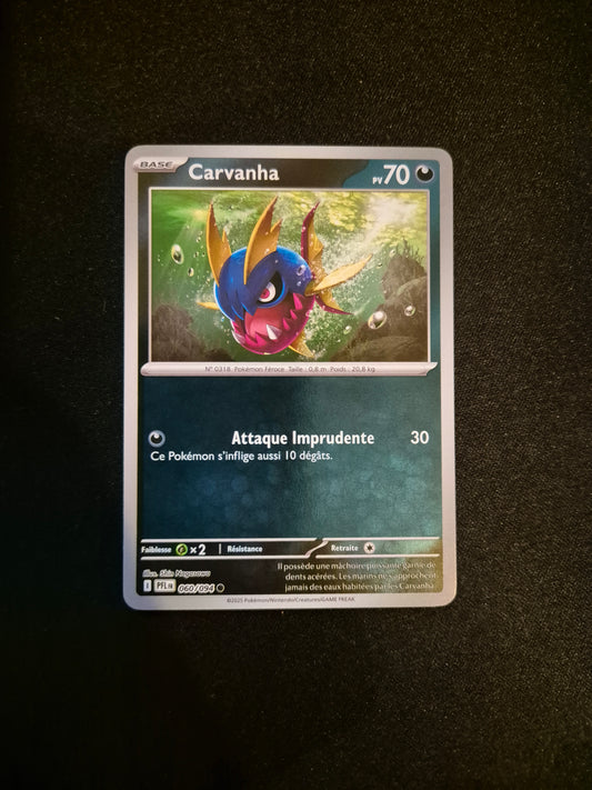 Carte Pokémon Carvanha Reverse 060/094 ME02 Flammes Fantasmagoriques