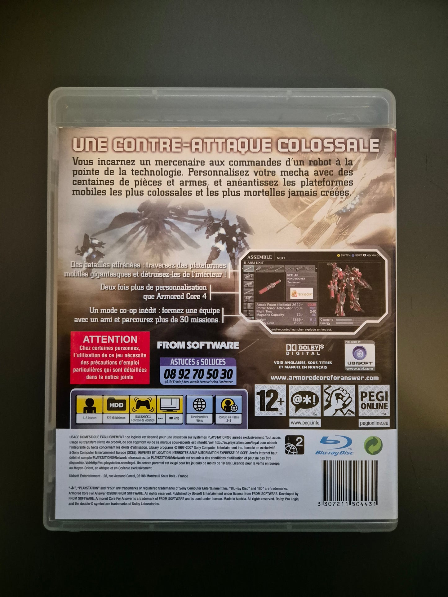 Armored Core For Answer Playstation 3 PS3 PAL FR - Occasion