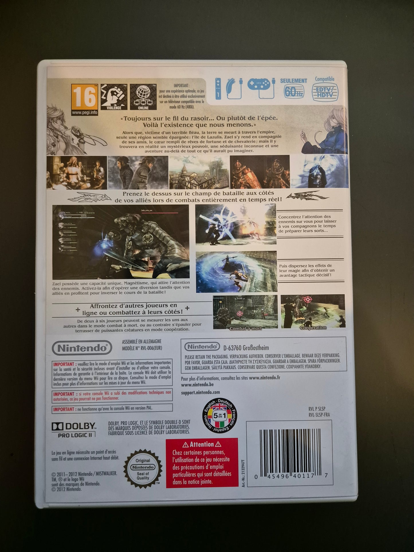 The Last Story Nintendo Wii PAL FR - Occasion