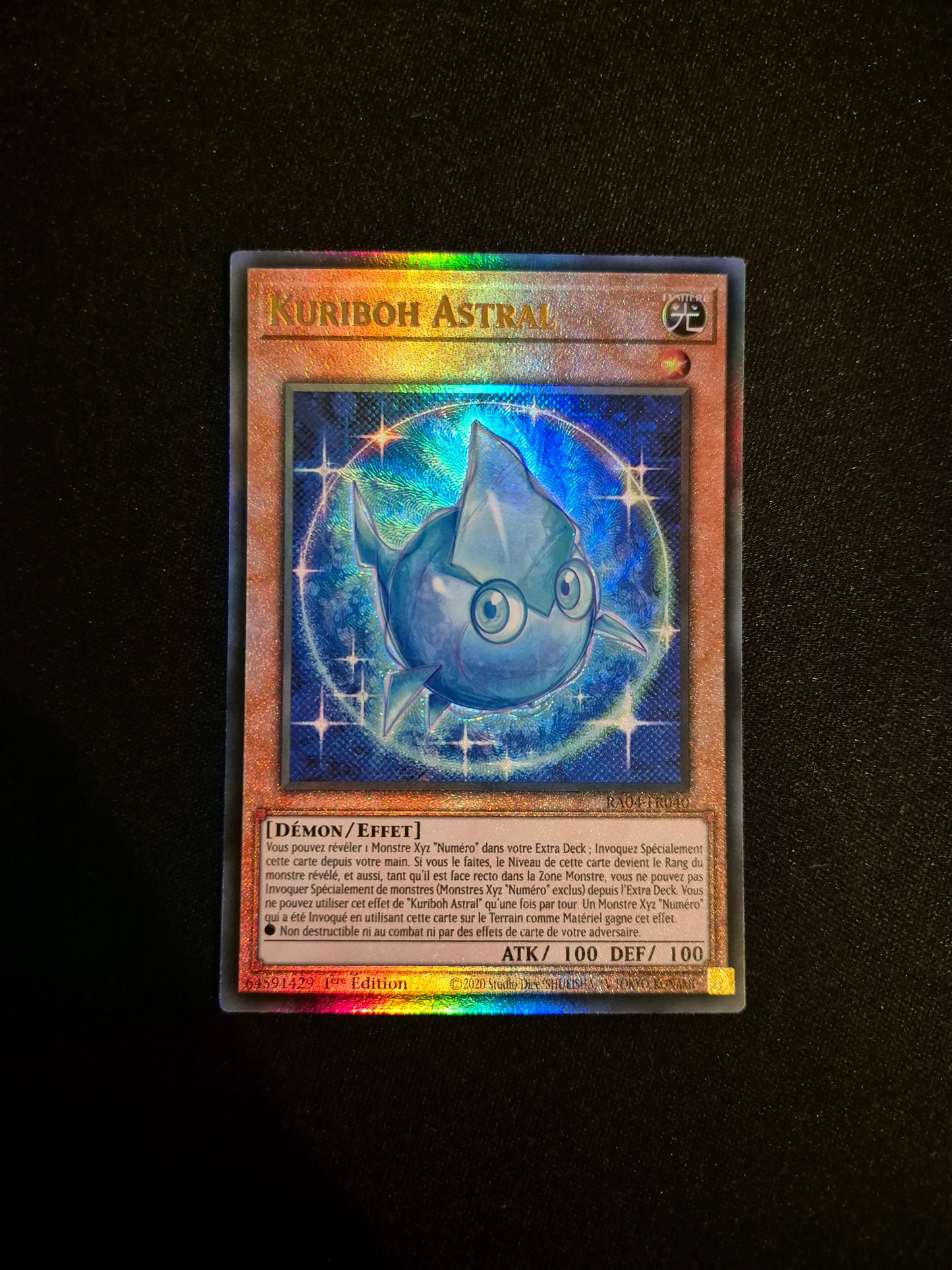 Carte Yu-Gi-Oh! Kuriboh Astral Ultimate Rare RA04-FR040