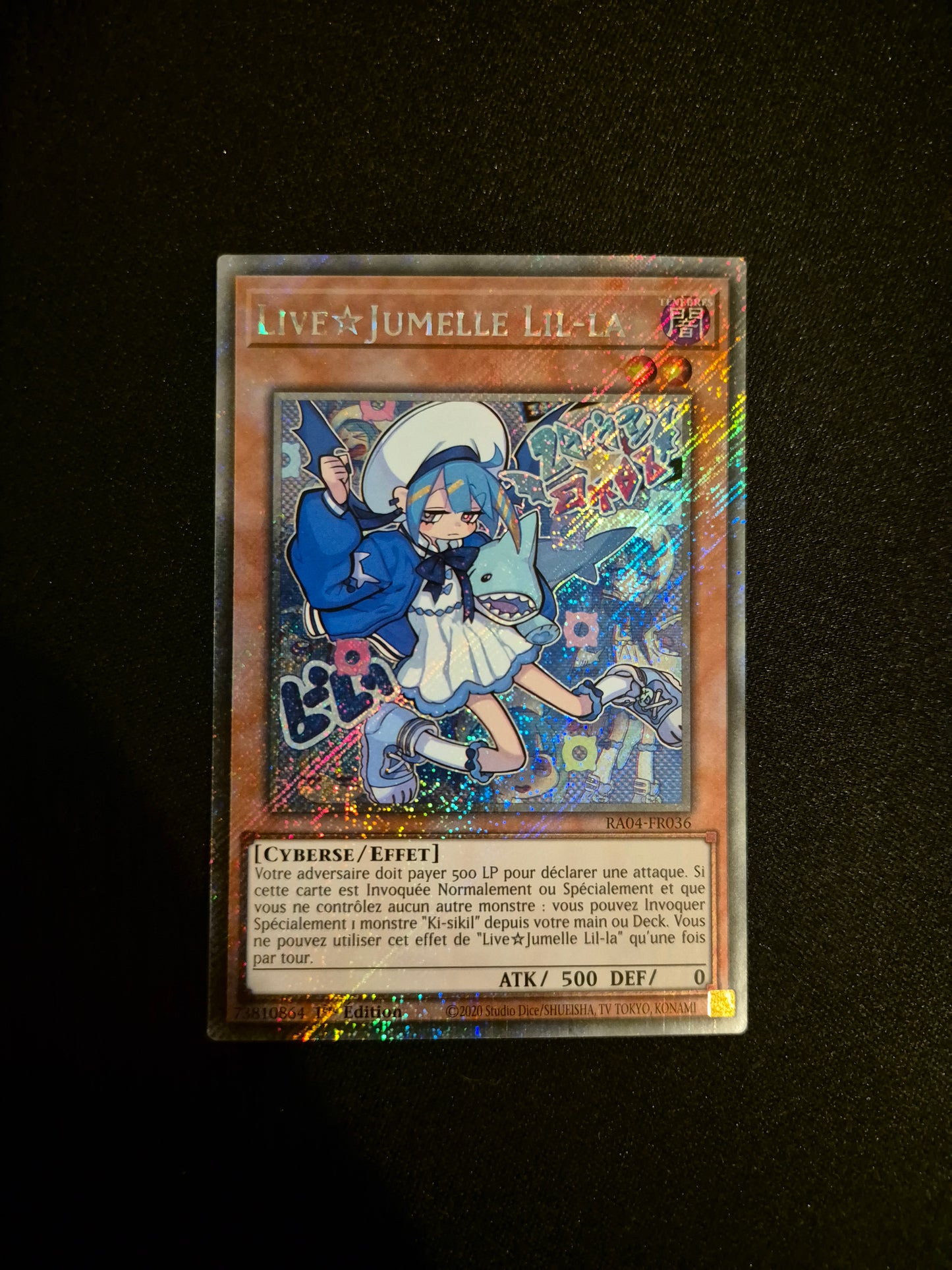Carte Yu-Gi-Oh! Live Jumelle Lil-La Platinum Secret Rare RA04-FR036