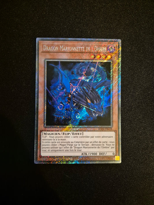 Carte Yu-Gi-Oh! Dragon Marionnette de l'Ombre Platinum Secret Rare RA04-FR228