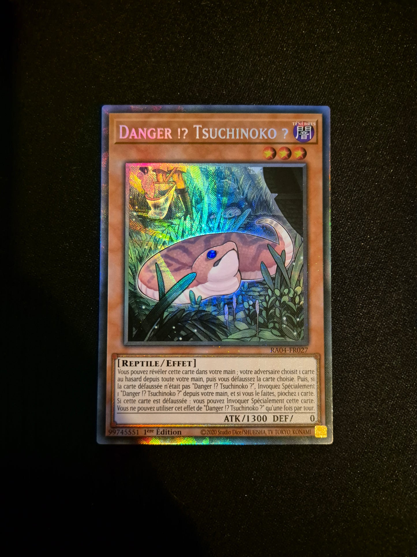 Carte Yu-Gi-Oh! Danger Tsuchinoko Collector Rare RA04-FR027