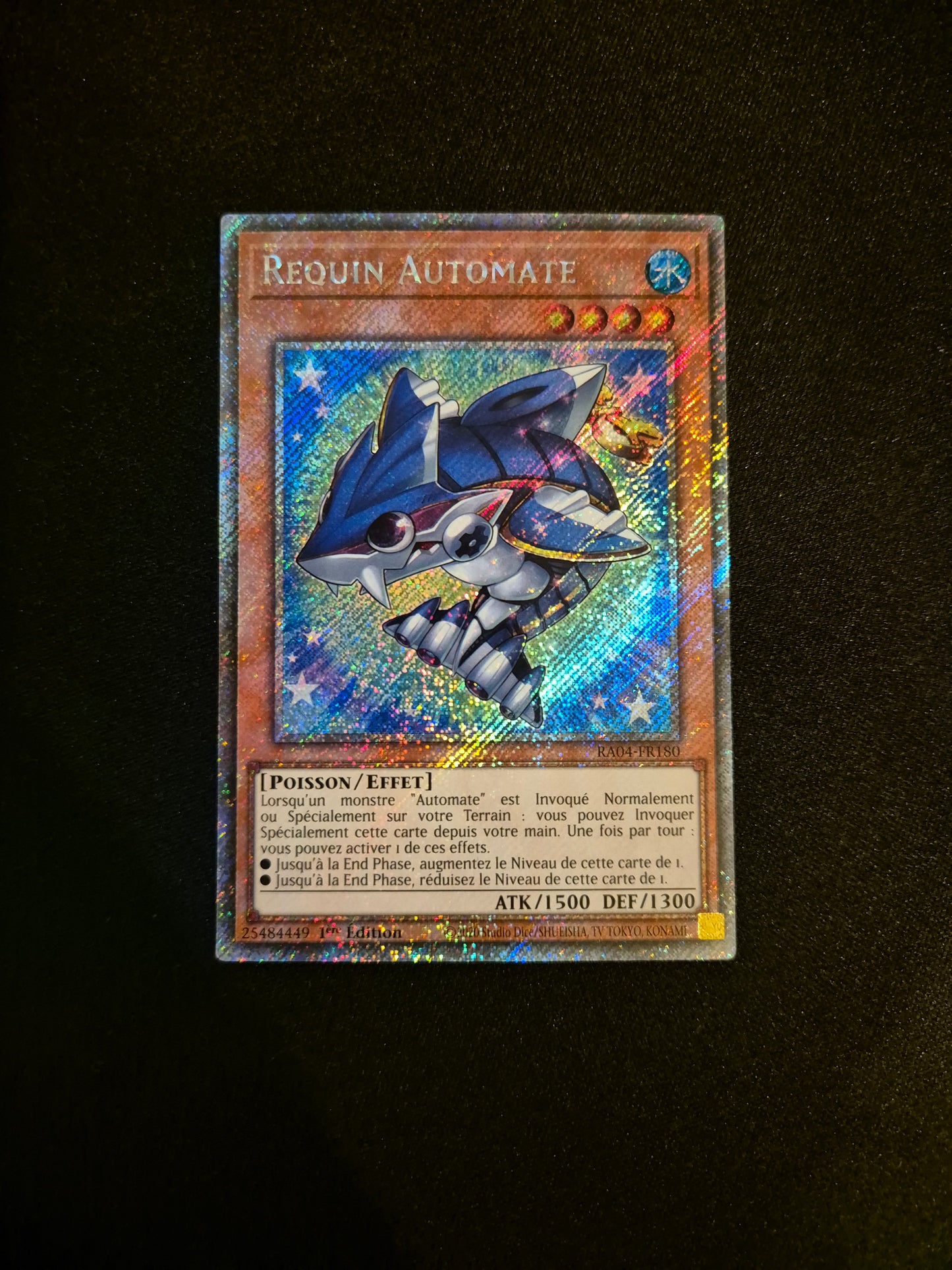 Carte Yu-Gi-Oh! Requin Automate Platinum Secret Rare RA04-FR0180