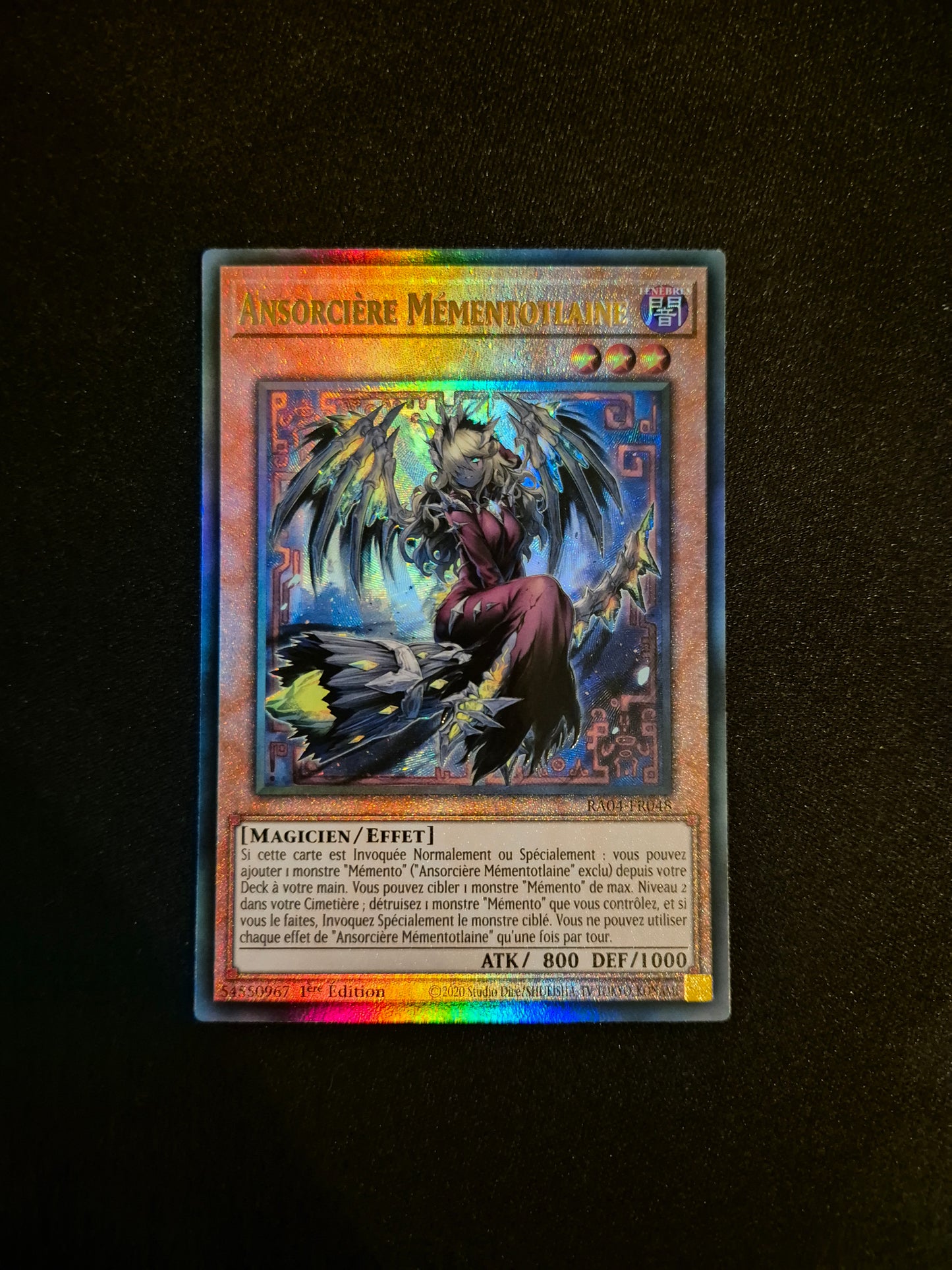 Carte Yu-Gi-Oh! Ansorcière Mémentotlaine Ultimate Rare RA04-FR048