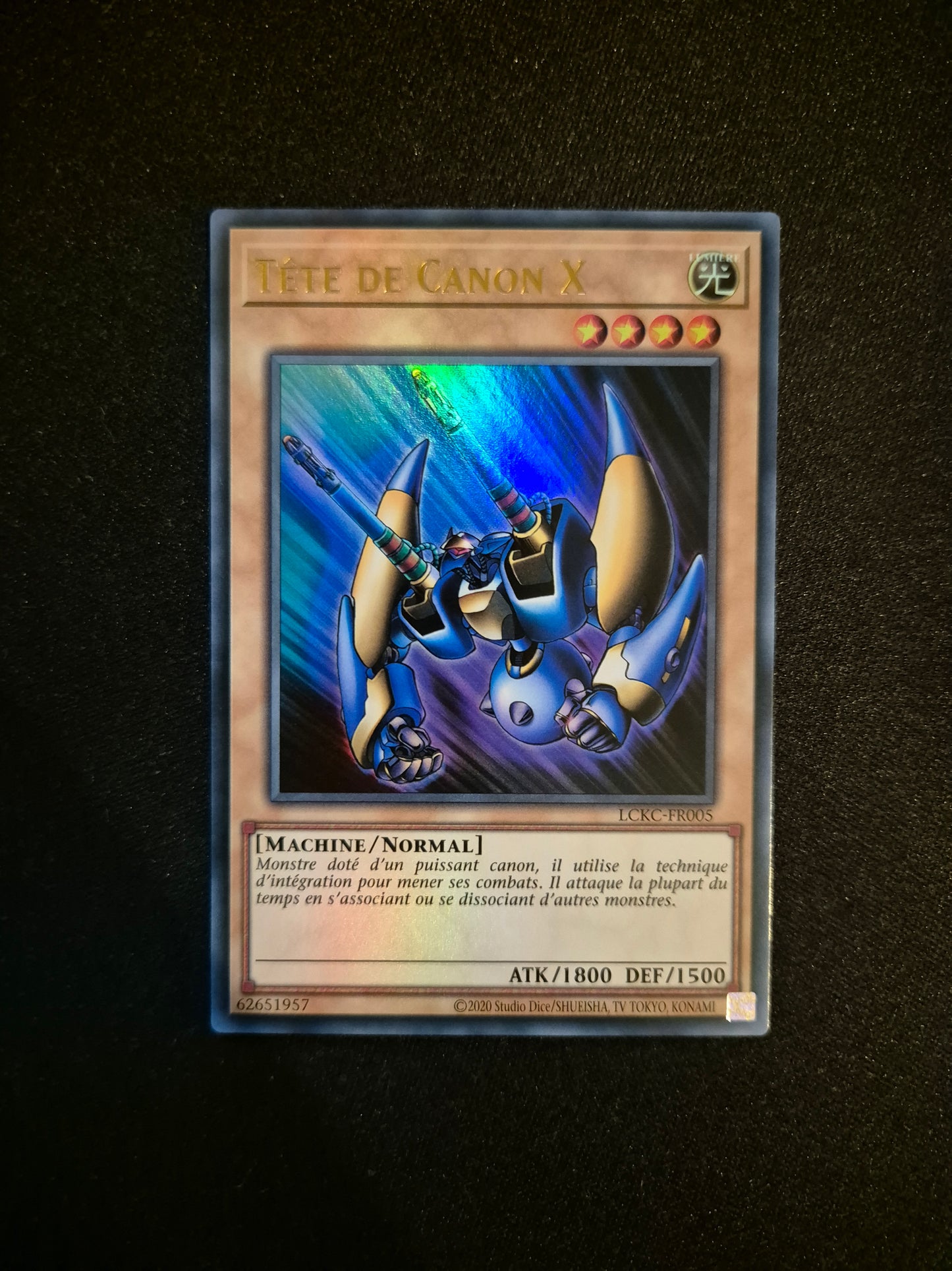 Carte Yu-Gi-Oh! Tete de Canon X Ultra Rare LCKC-FR005