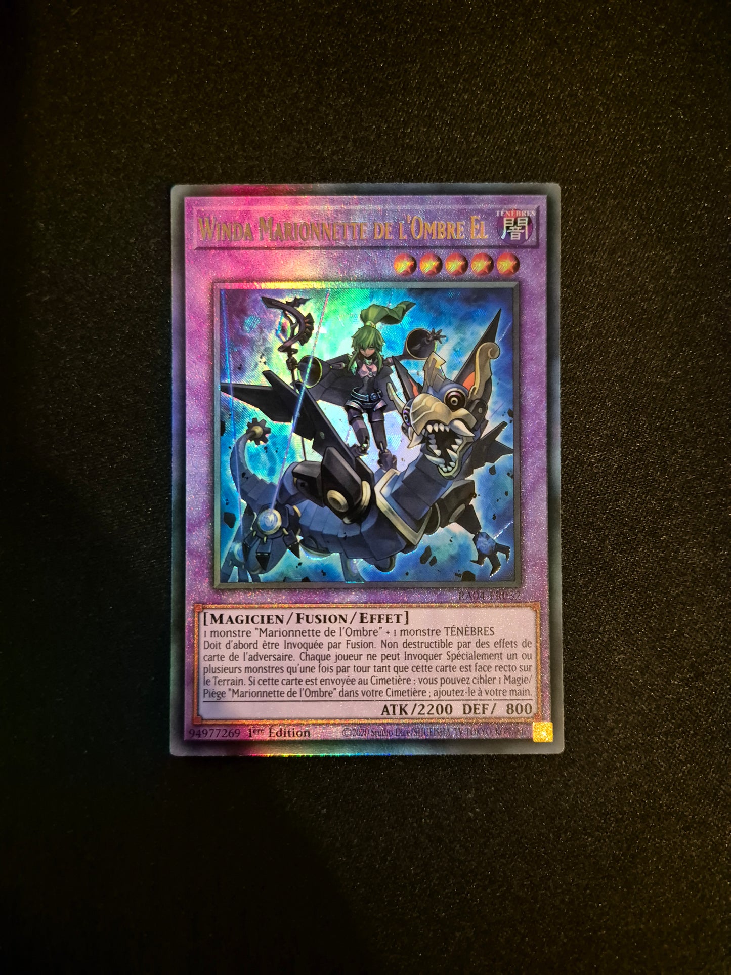 Carte Yu-Gi-Oh! Winda Marionnette de l'Ombre El Ultimate Rare RA04-FR052