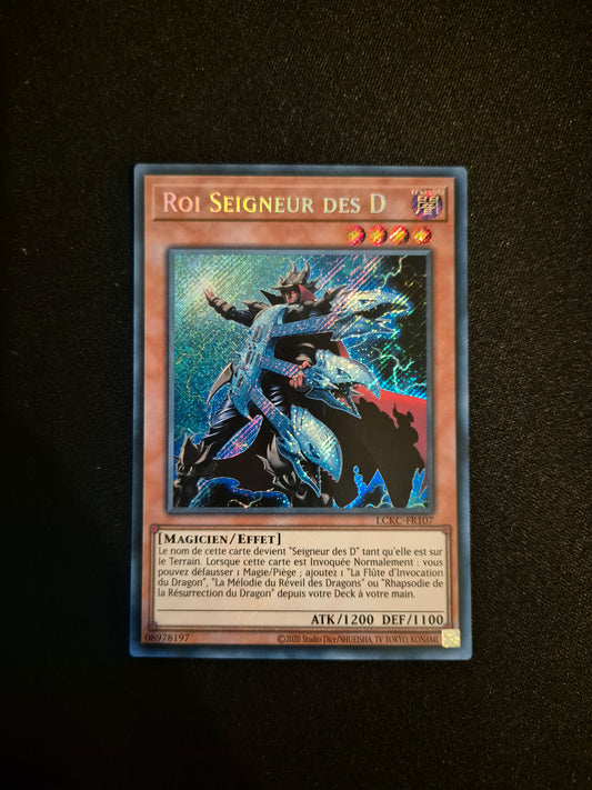 Carte Yu-Gi-Oh! Roi Seigneur des D Secret Rare LCKC-FR107