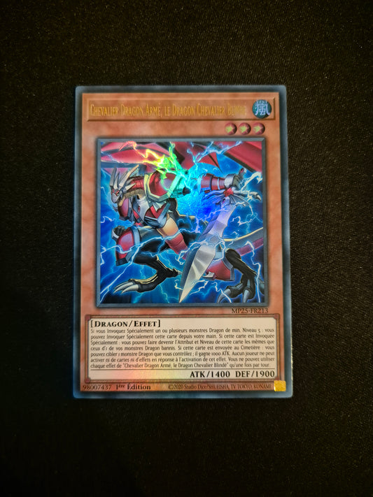Carte Yu-Gi-Oh! Chevalier Dragon Armé Le Dragon Chevalier Blindé Ultra Rare MP25-FR213