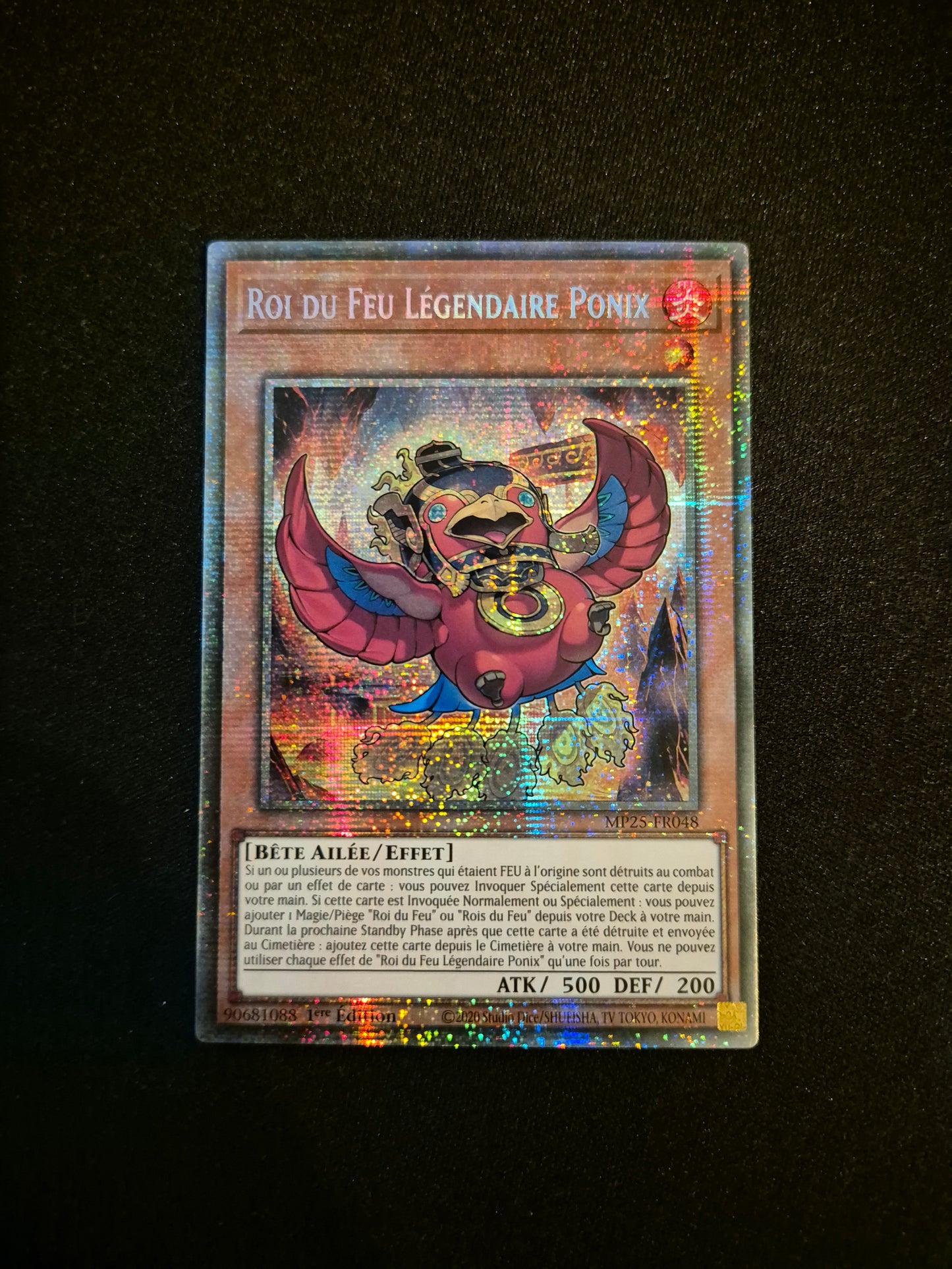 Carte Yu-Gi-Oh! Rou du Feu Légendaire Ponix Starlight Rare MP25-FR048