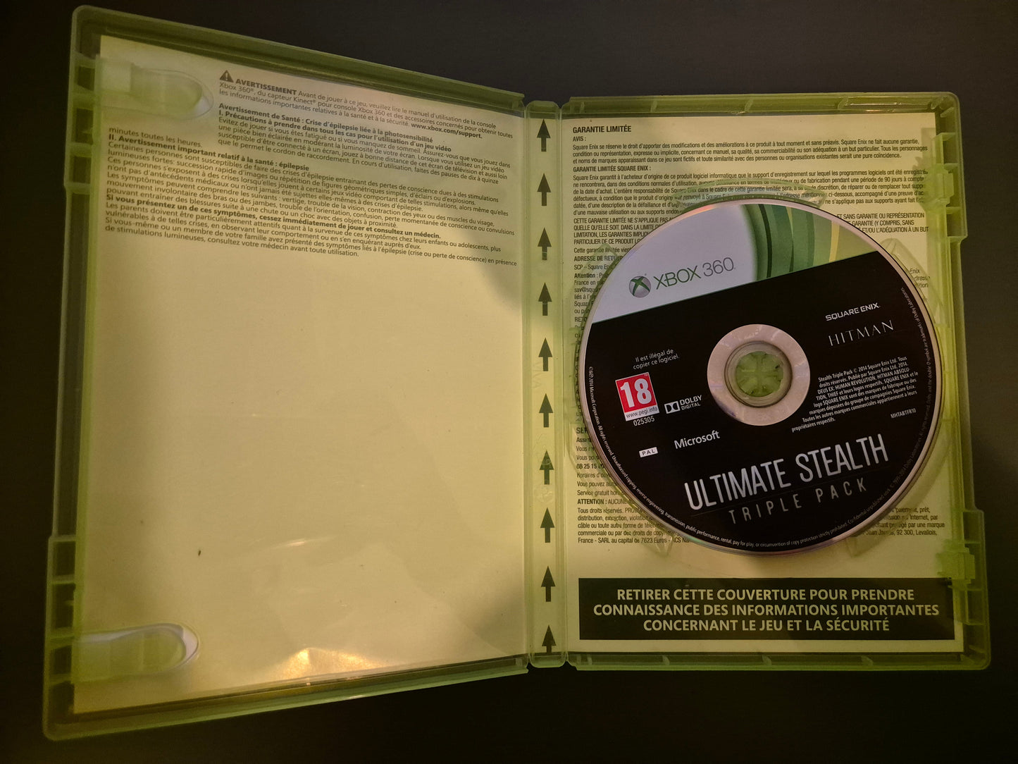 Ultimate Stealth Triple Pack Xbox 360 PAL FR - Occasion