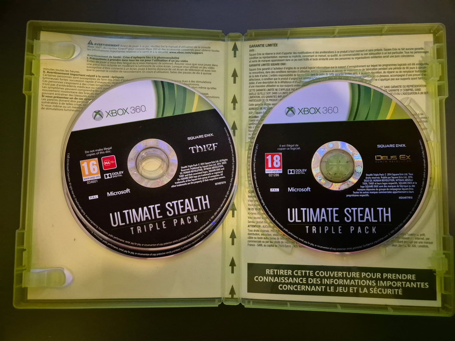 Ultimate Stealth Triple Pack Xbox 360 PAL FR - Occasion