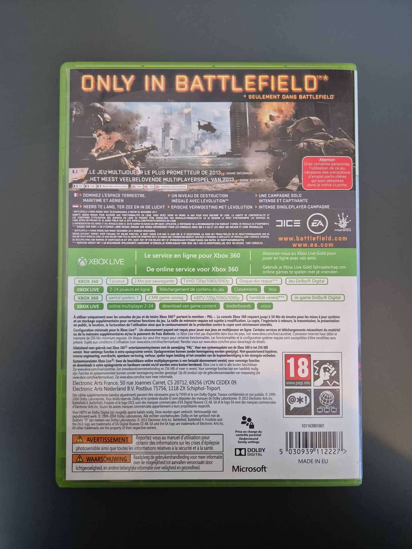 Battlefield 4 Xbox 360 PAL FR - Occasion