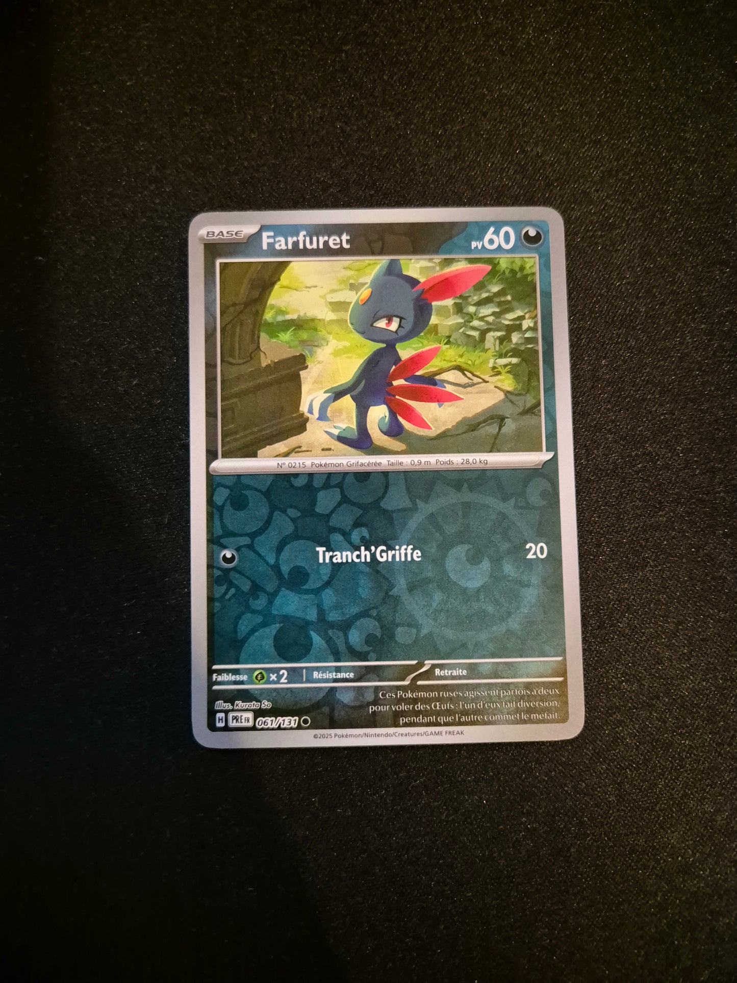 Carte Pokémon Farfuret Reverse 061/131 EV8.5 Évolutions Prismatiques