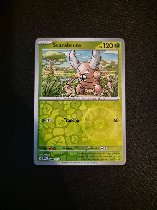 Carte Pokémon Scarabrute Reverse 003/131 EV8.5 Évolutions Prismatiques