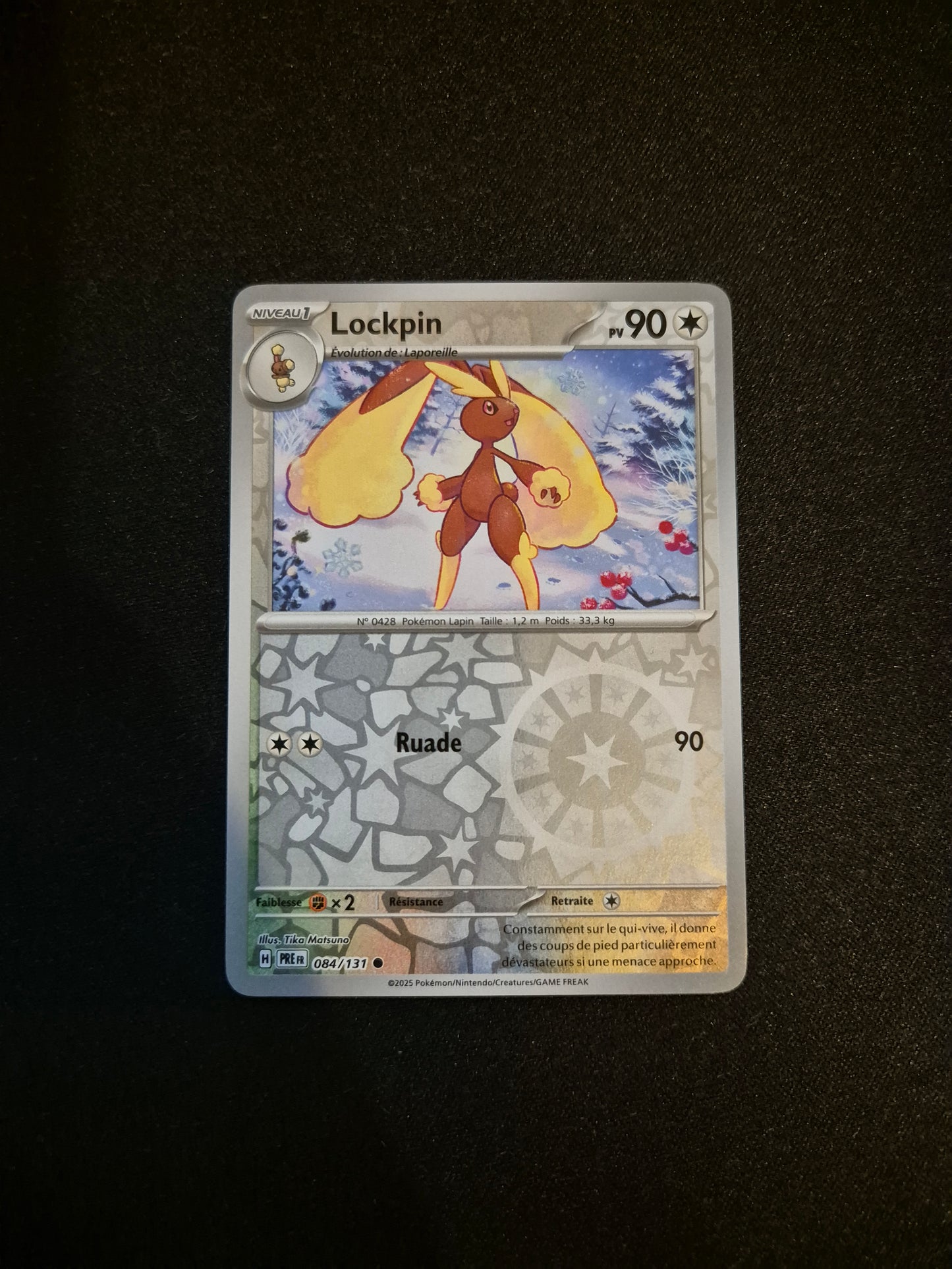 Carte Pokémon Lockpin Reverse 084/131 EV8.5 Évolutions Prismatiques