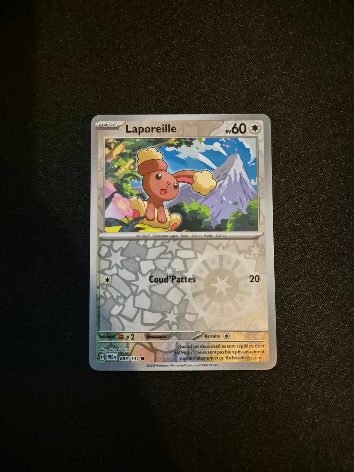 Carte Pokémon Laporeille Reverse 083/131 EV8.5 Évolutions Prismatiques