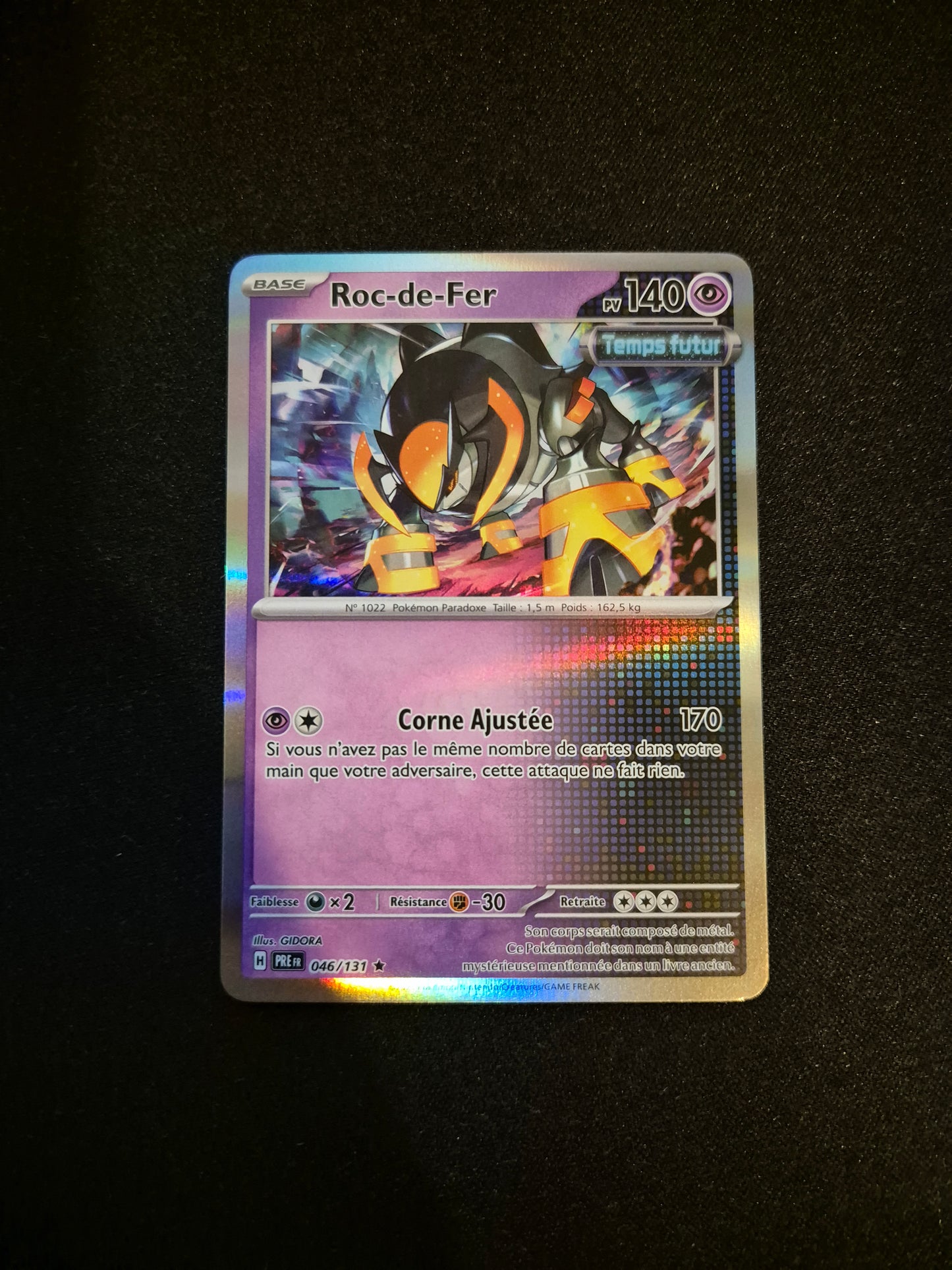 Carte Pokémon Roc-de-Fer Holo 046/131 EV8.5 Évolutions Prismatiques
