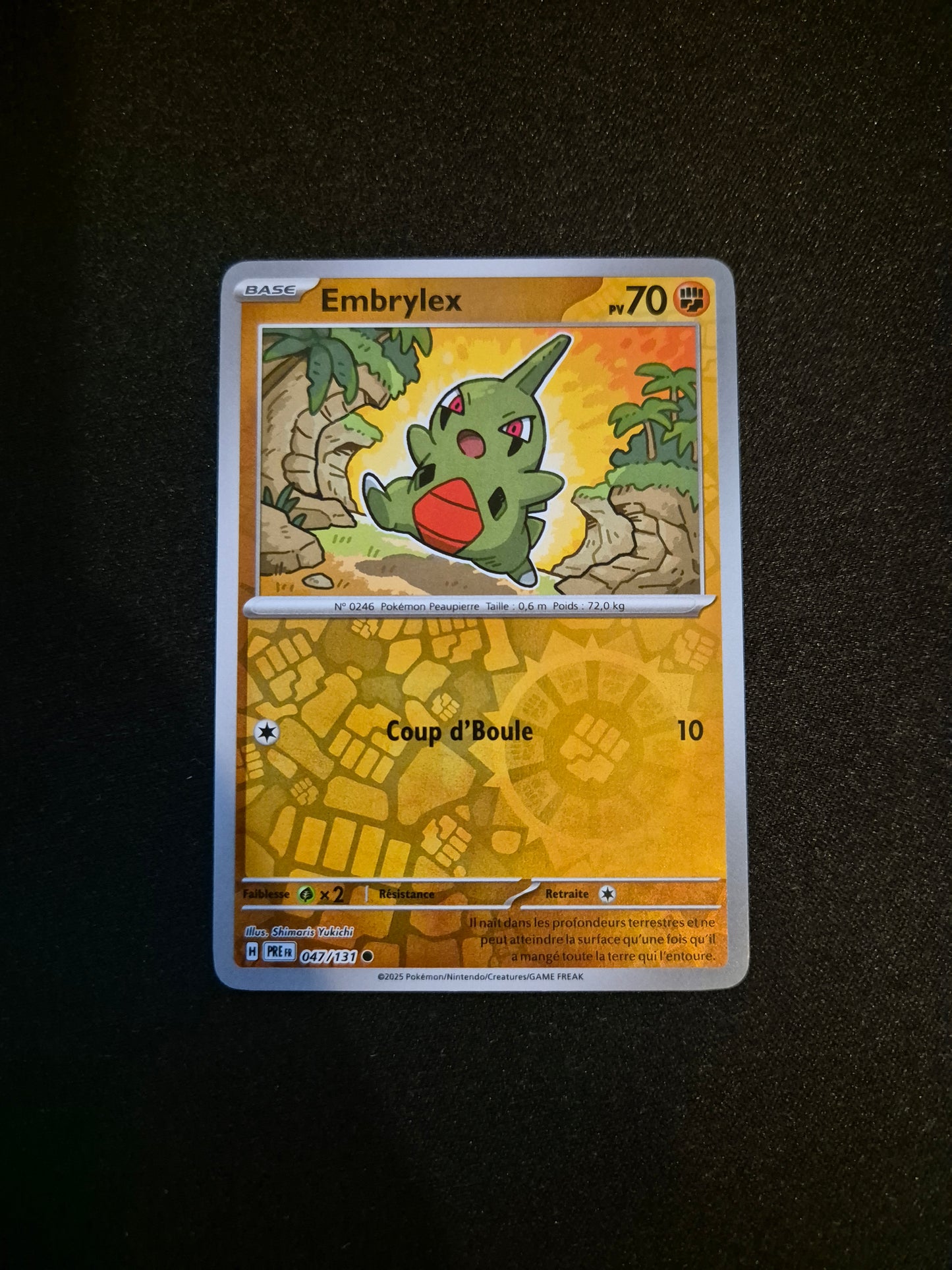 Carte Pokémon Embrylex Reverse 047/131 EV8.5 Évolutions Prismatiques