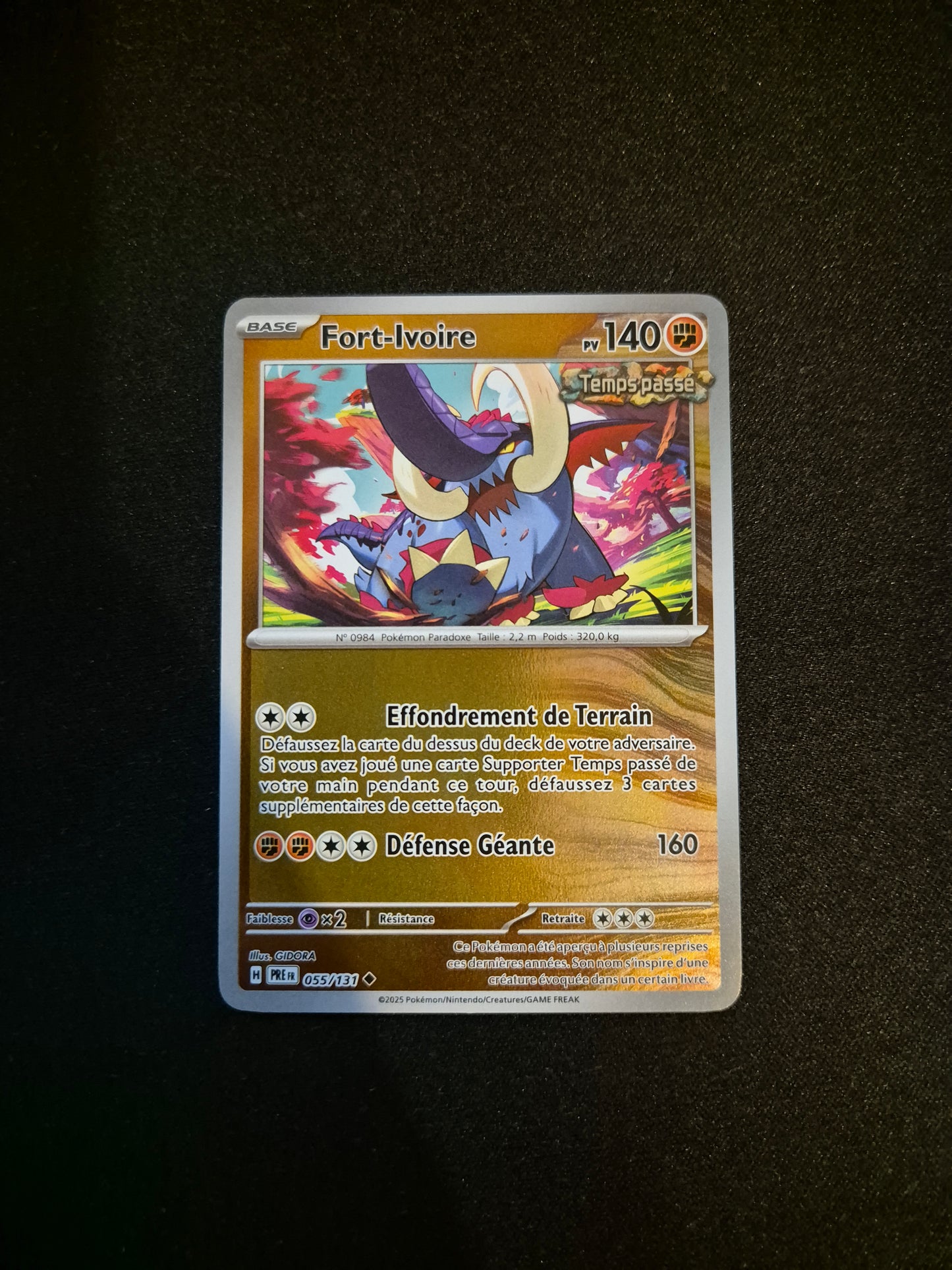 Carte Pokémon Fort-Ivoire Holo 055/131 EV8.5 Évolutions Prismatiques