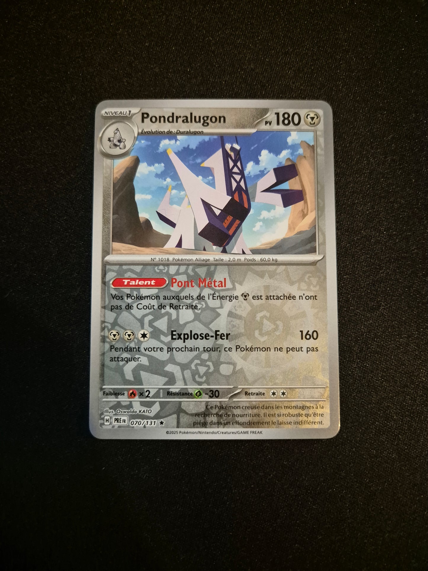 Carte Pokémon Pondralugon Reverse 070/131 EV8.5 Évolutions Prismatiques