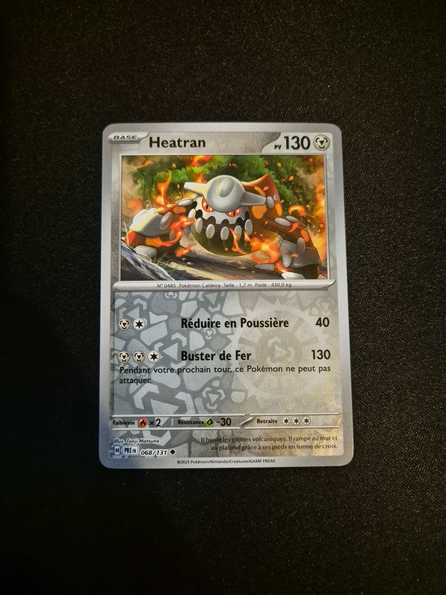 Carte Pokémon Heatran Reverse 068/131 EV8.5 Évolutions Prismatiques