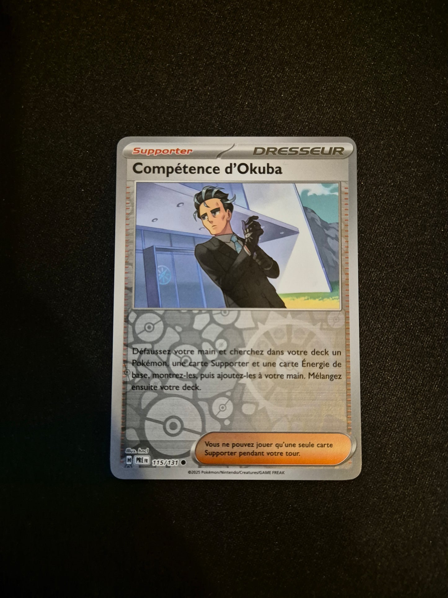 Carte Pokémon Compétence d'Okuba Reverse 115/131 EV8.5 Évolutions Prismatiques