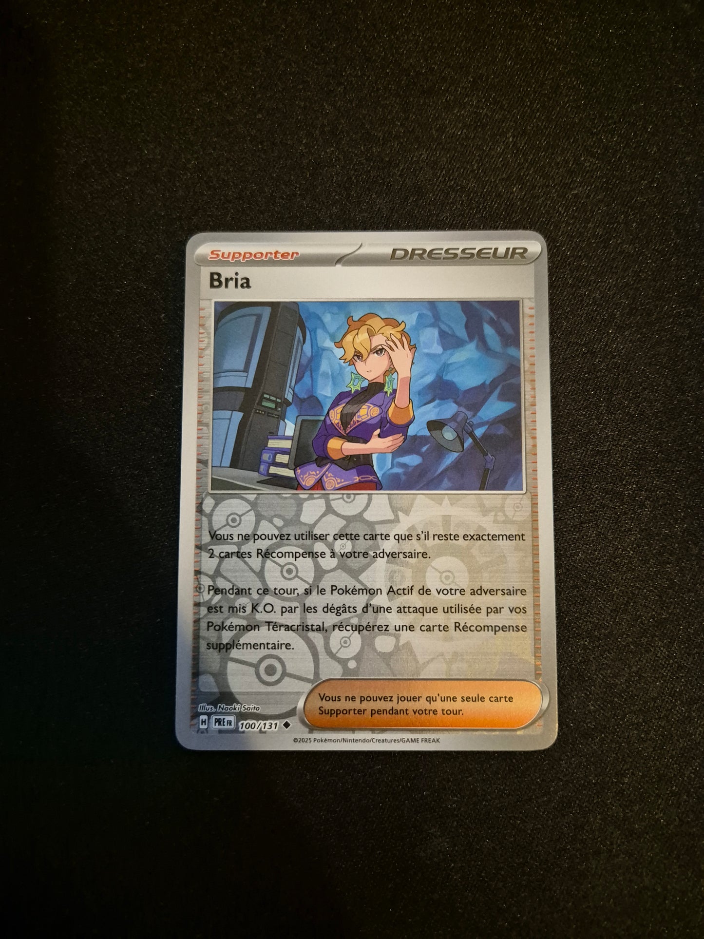 Carte Pokémon Bria Reverse 100/131 EV8.5 Évolutions Prismatiques