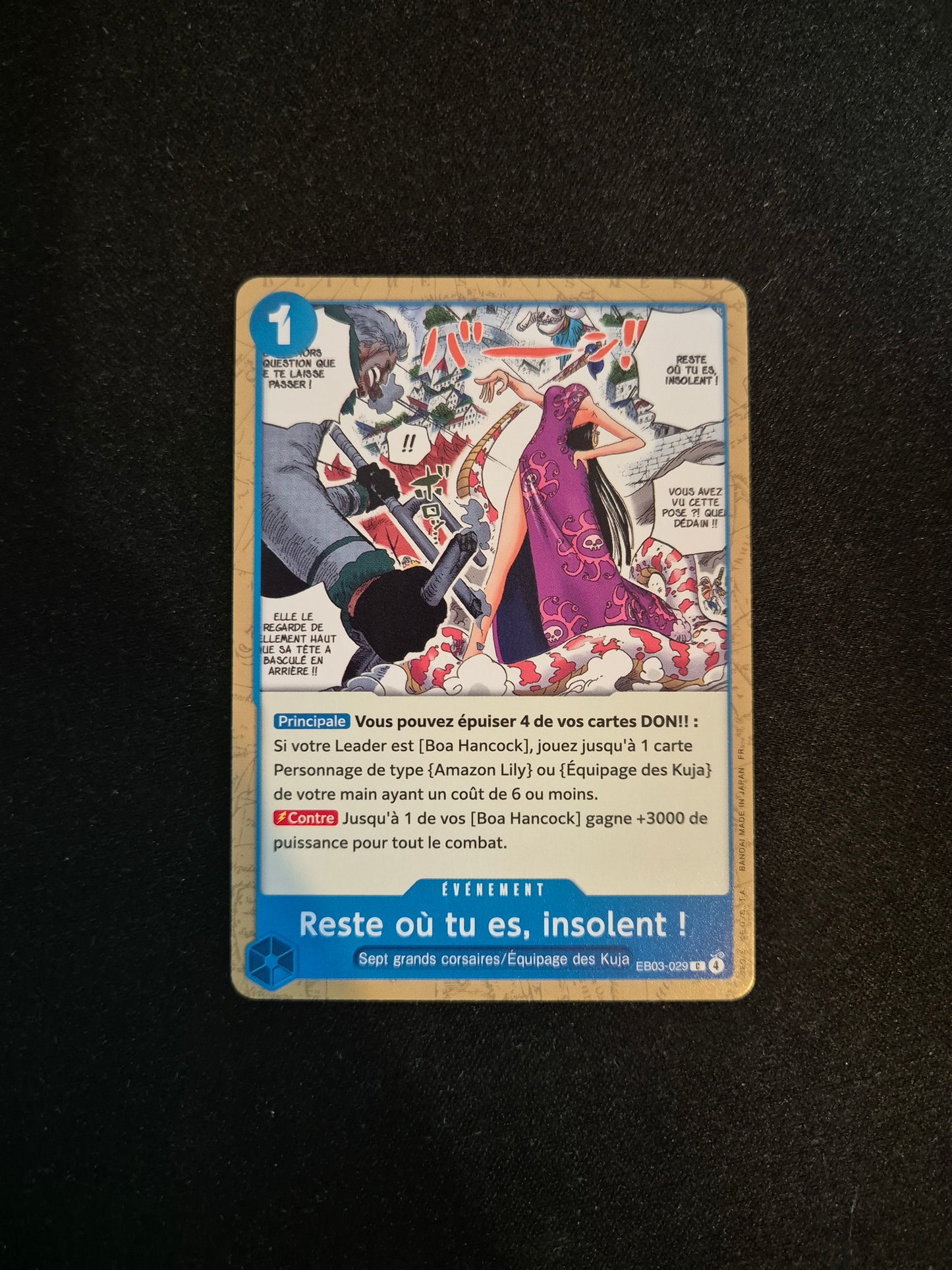 Carte One Piece EB03-029 C Reste où tu es, insolent !