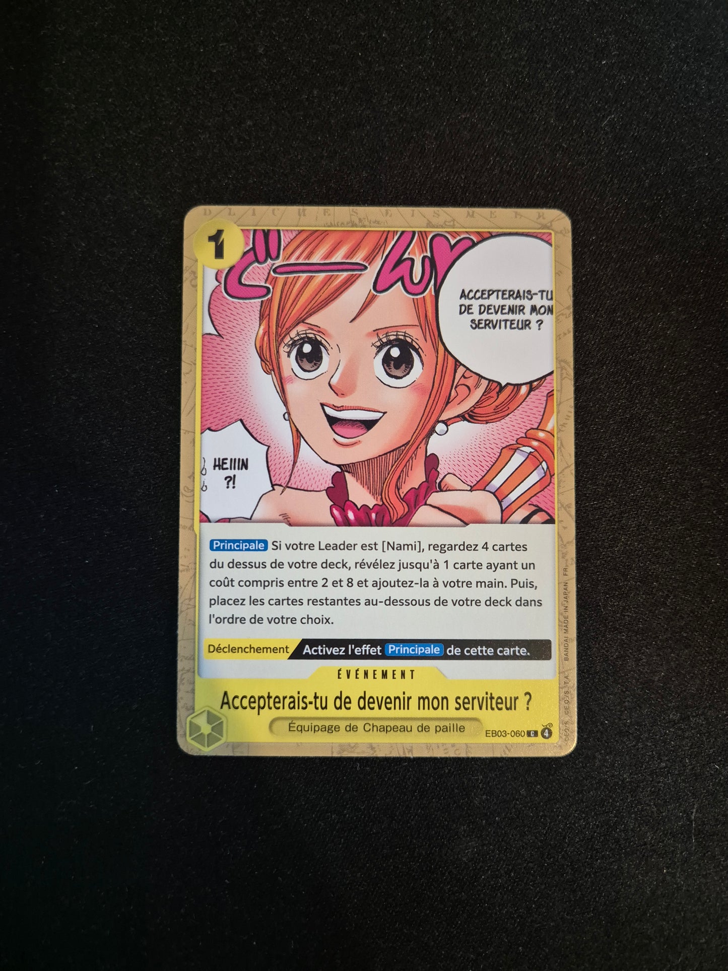 Carte One Piece EB03-060 C Accepterais-tu de devenir mon serviteur ?