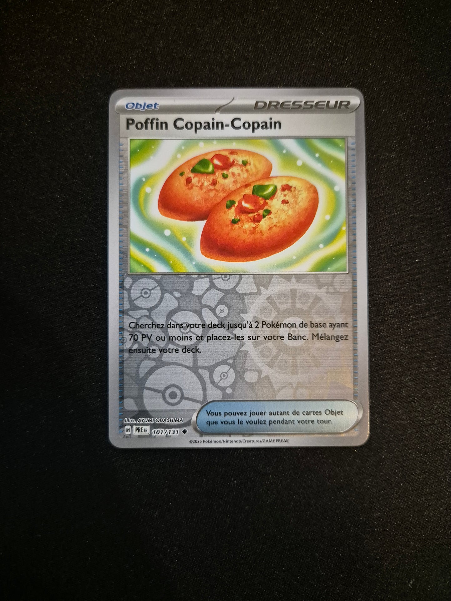 Carte Pokémon Poffin Copain-Copain Reverse 101/131 EV8.5 Évolutions Prismatiques