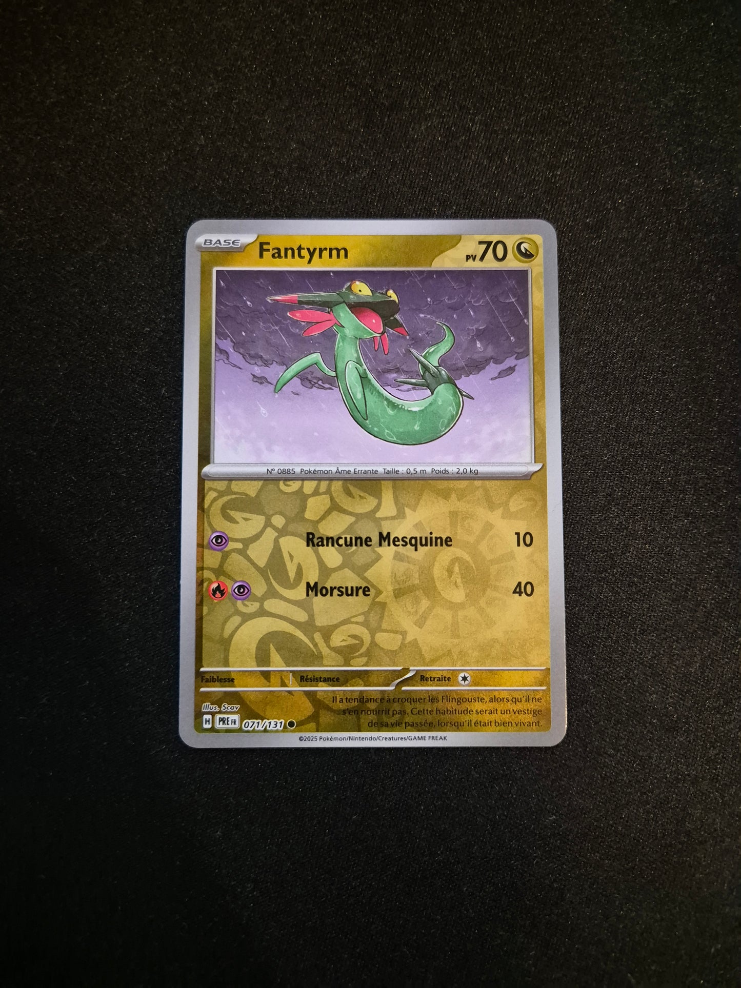 Carte Pokémon Fantyrm Reverse 071/131 EV8.5 Évolutions Prismatiques