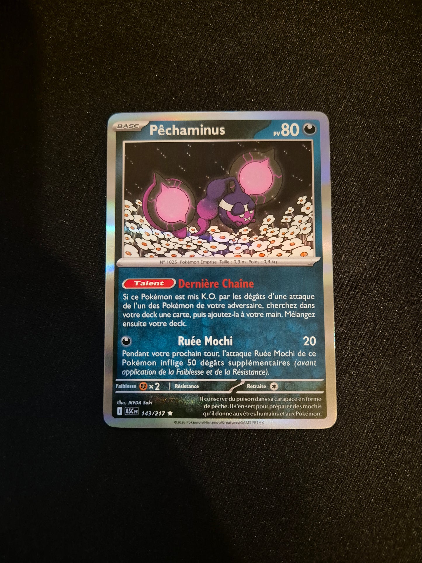 Carte Pokémon Pechaminus Holo 143/217 ME2.5 Héros Transcendants