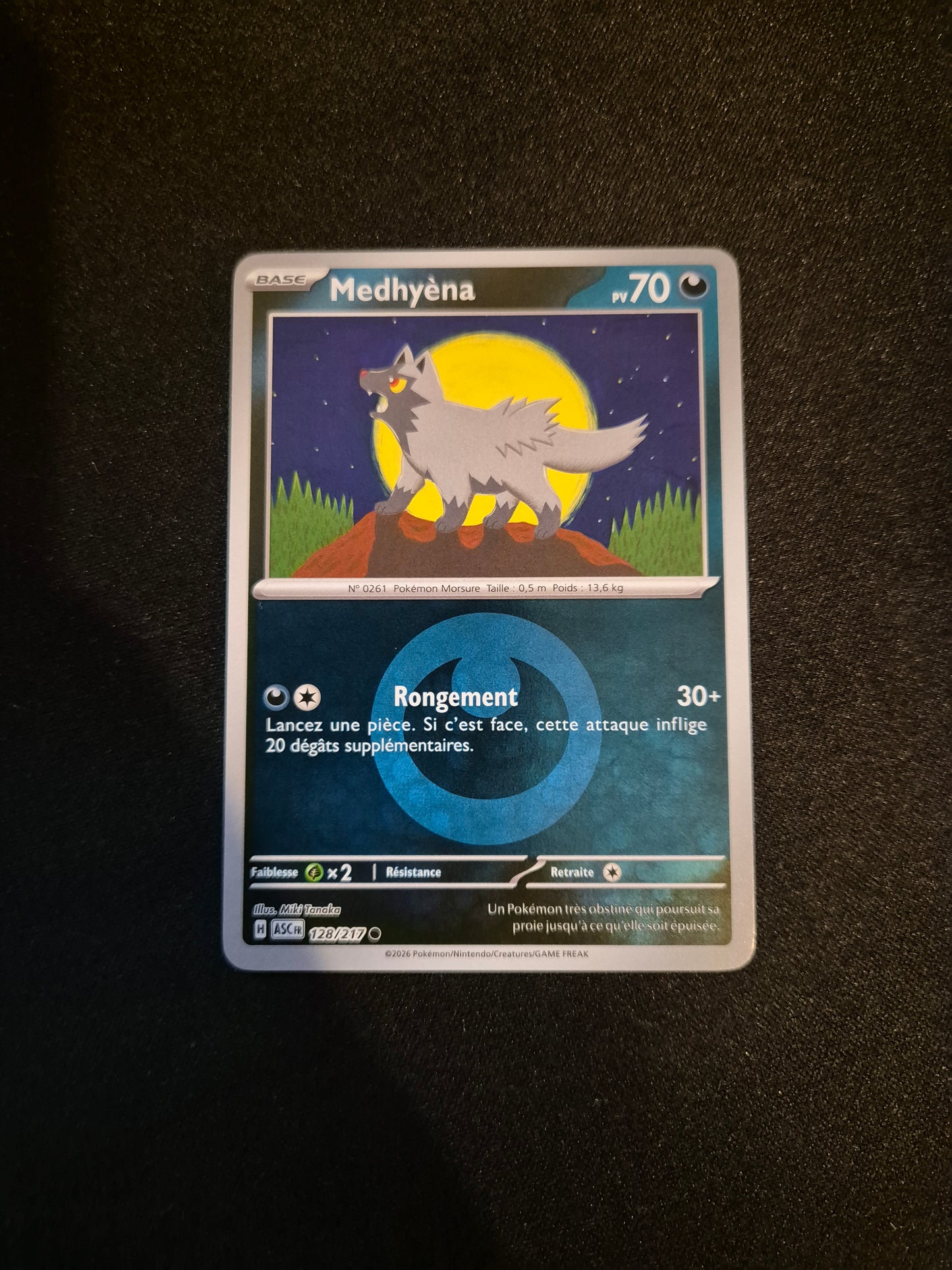 Carte Pokémon Medhyèna Reverse 128/217 ME2.5 Héros Transcendants