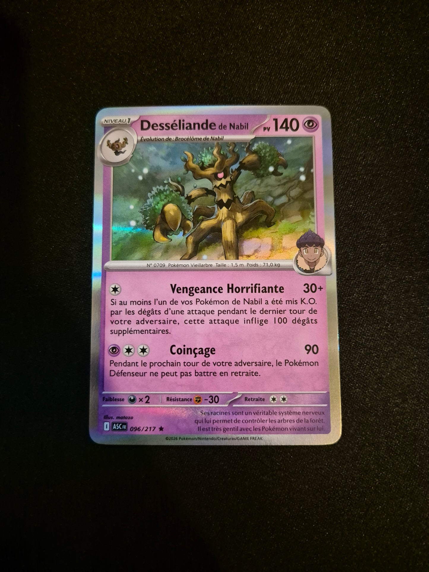 Carte Pokémon Desséliande Holo 096/217 ME2.5 Héros Transcendants