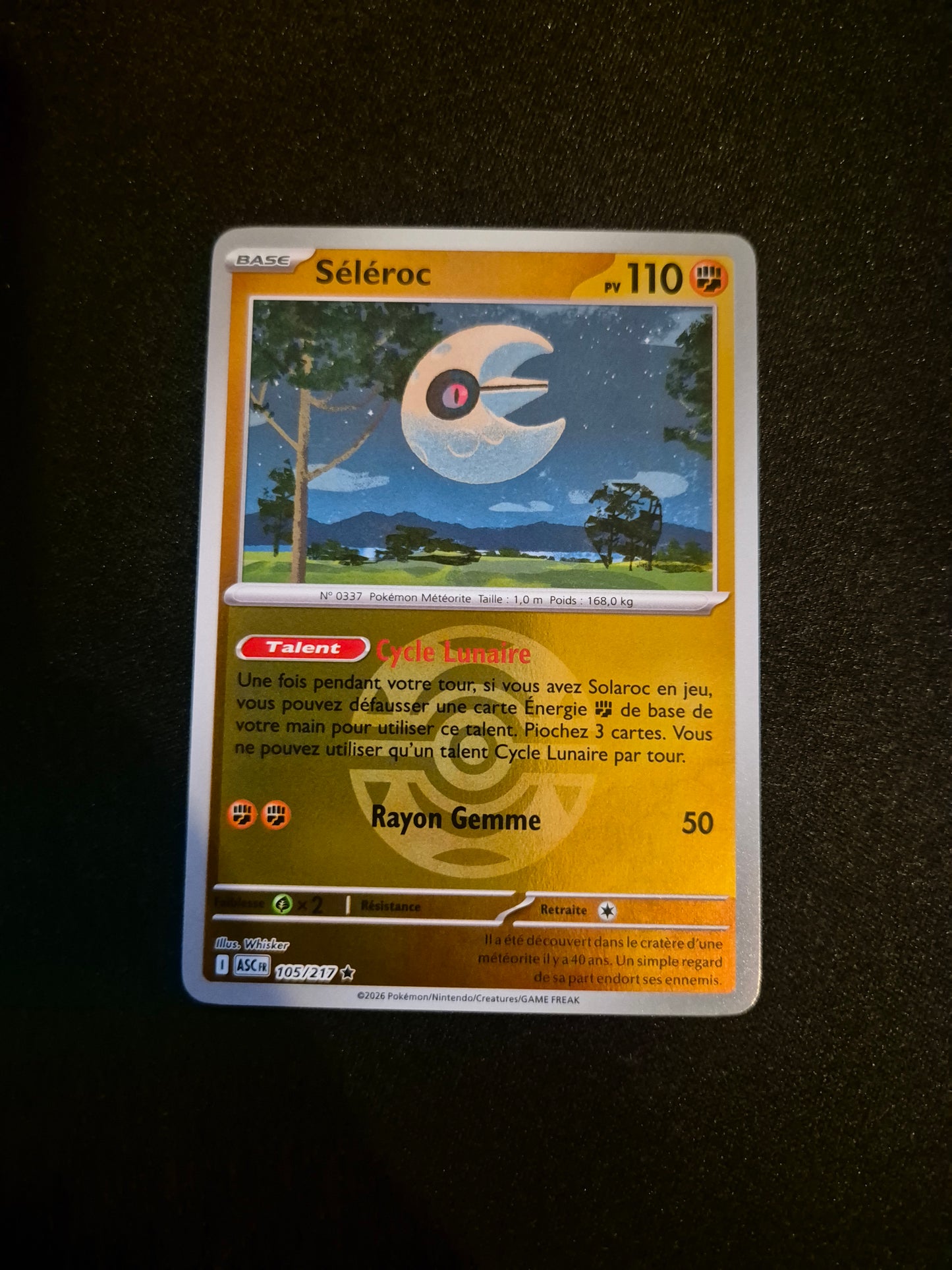 Carte Pokémon Séléroc Reverse Pokéball 105/217 ME2.5 Héros Transcendants