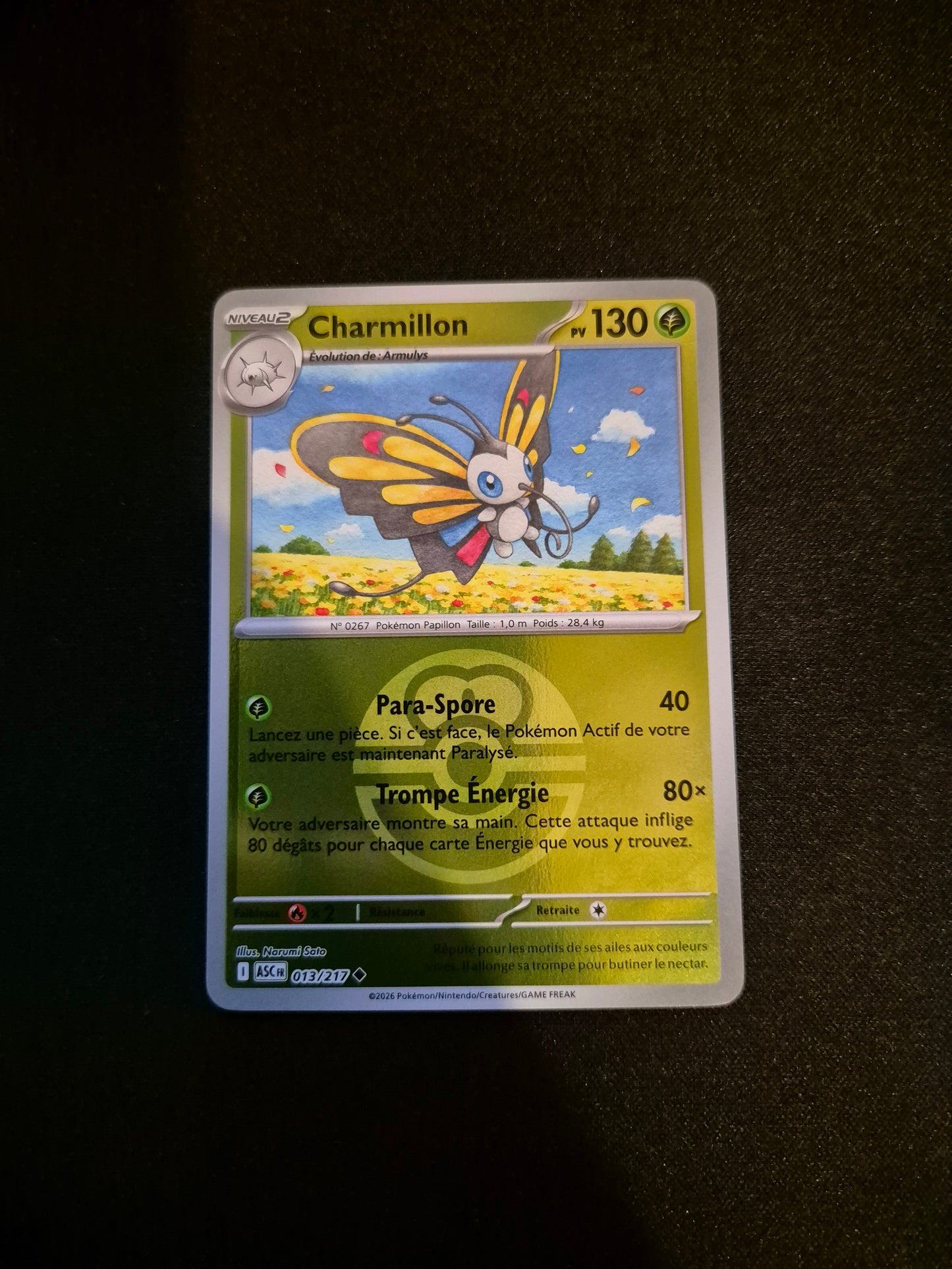 Carte Pokémon Charmillon Reverse Pokéball 013/217 ME2.5 Héros Transcendants