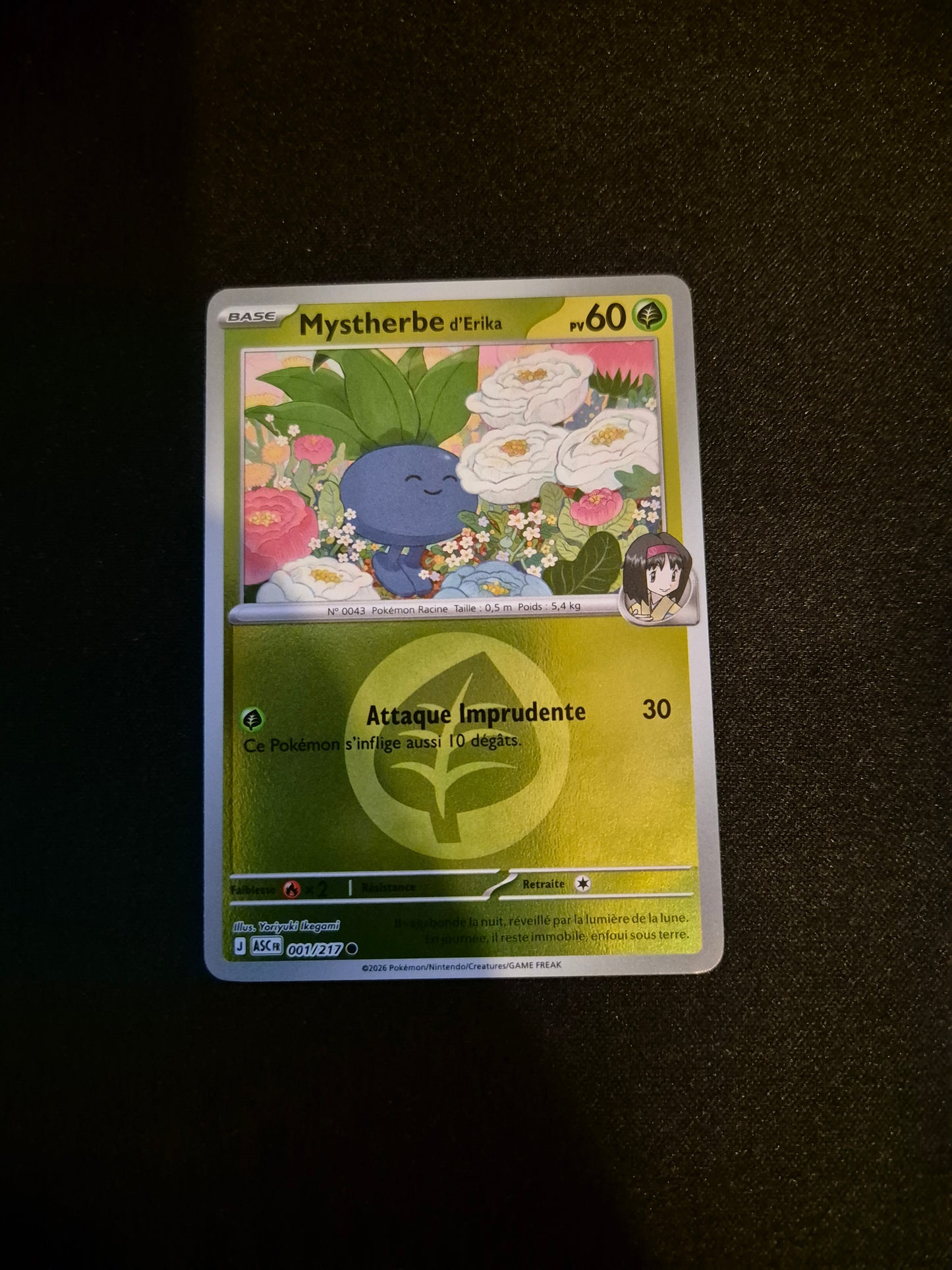 Carte Pokémon Mystherbe Reverse Energie 001/217 ME2.5 Héros Transcendants